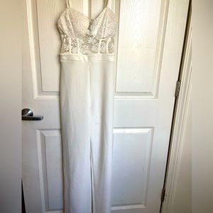 White Floral Jumpsuit